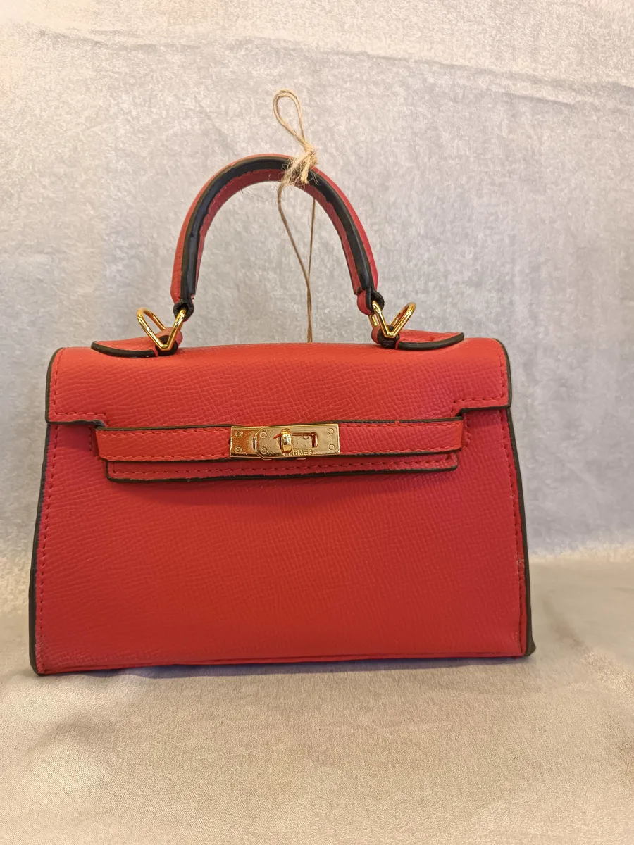 Hermes Mini Kelly Kırmızı Deri Çanta