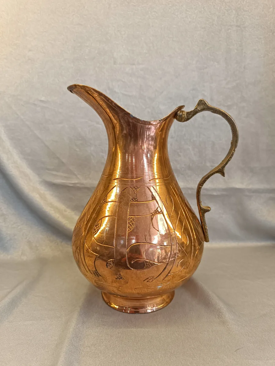 Güzel Tasarım Bakır Sürahi